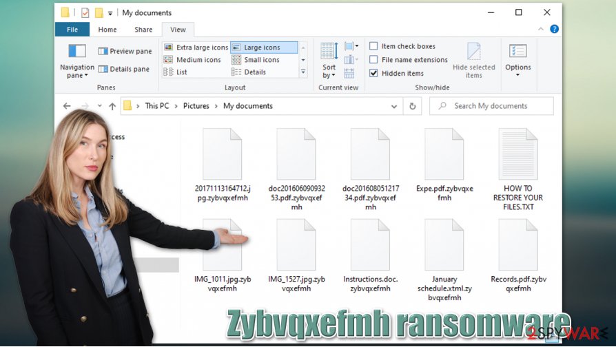 Zybvqxefmh ransomware virus