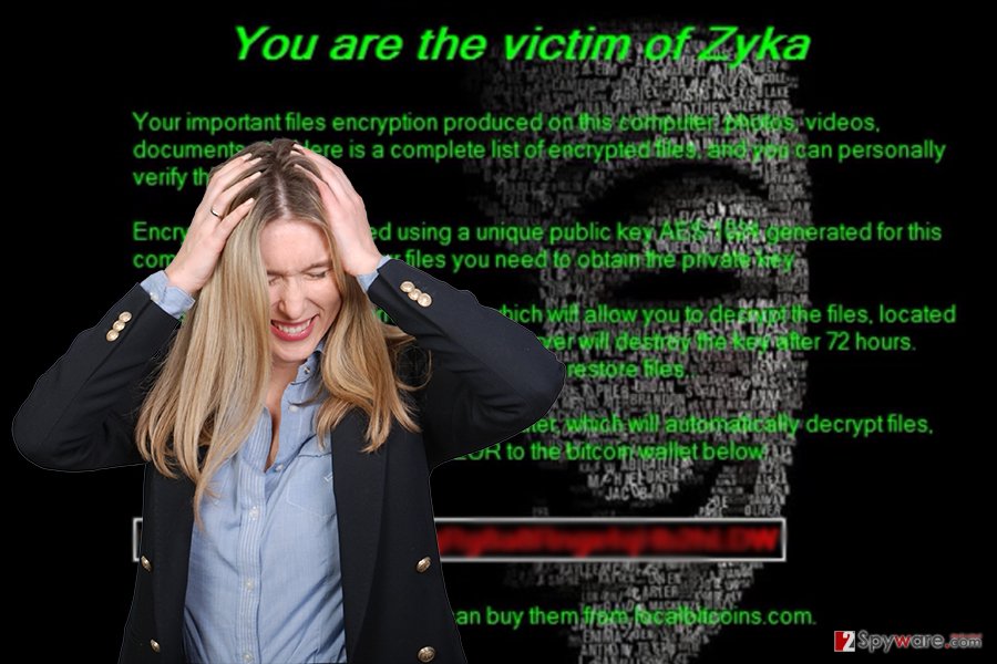 Image of Zyka ransomware virus Image of Zyka ransomware virus