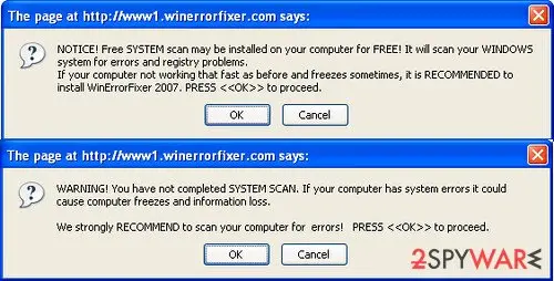 Screenshot of WinErrorFixer: 2151264072 2a2005e9cd