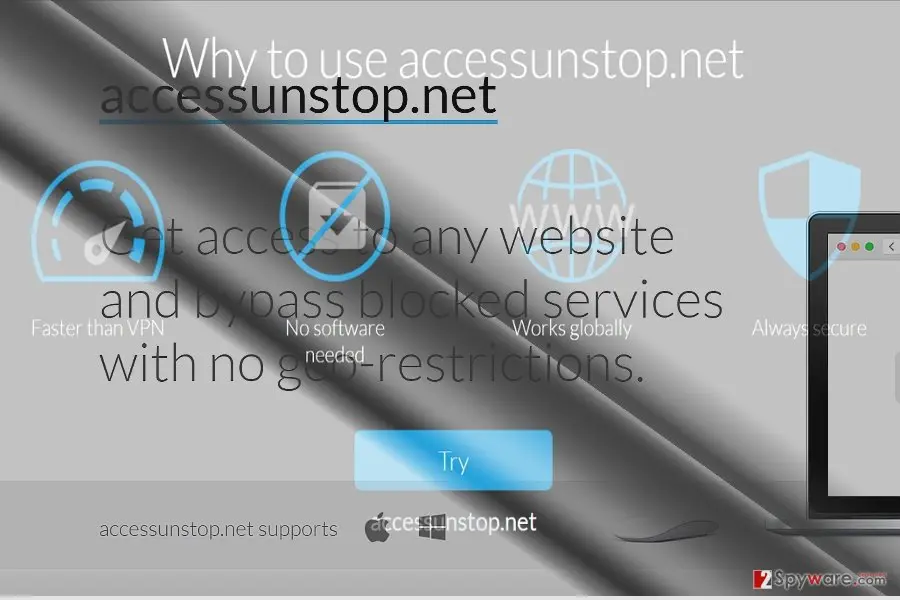 AccessUnstop.net ads: access stop2