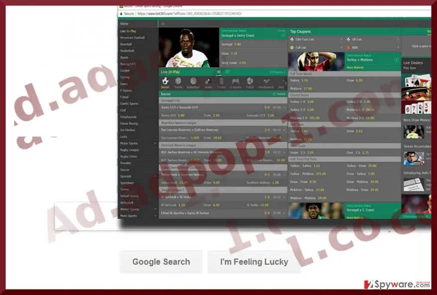 Screenshot of Ad.adpop: ad adpop1