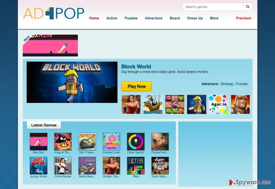 Ad4Pop ads: ad4pop adware virus illustration