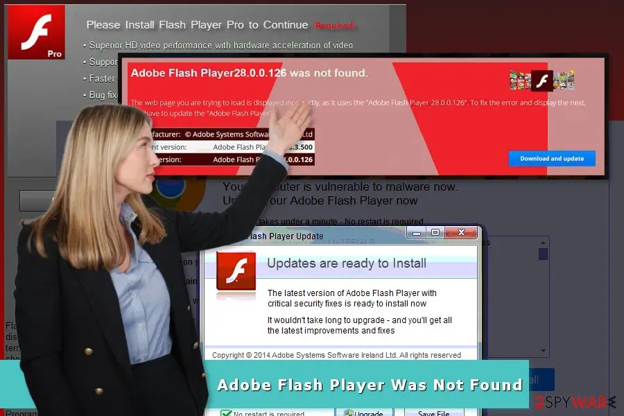Adobe Flash Player Was Not Found" scam: adobe flash player was not found virus