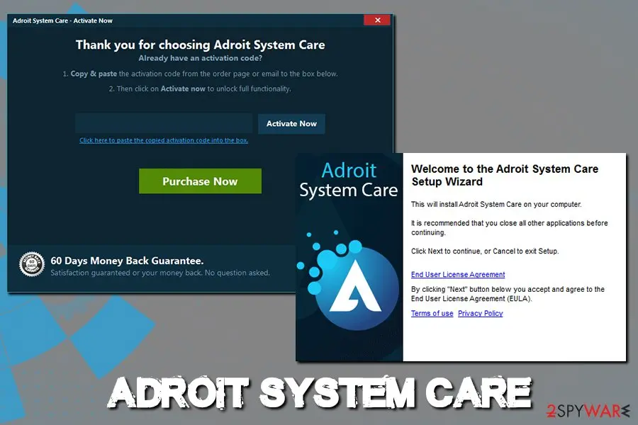 Adroit System Care: installation