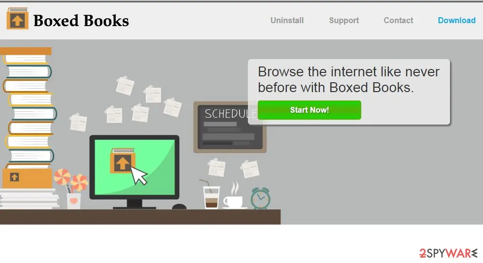 Ads by Boxed Books: screenshot