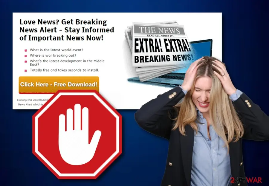 Ads by Breaking News Alert: adware