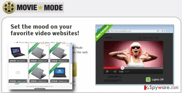 Movie Mode virus: ads by