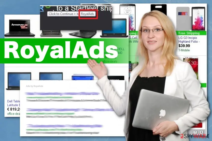 RoyalAds: ads by virus