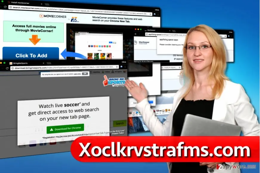 Xoclkrvstrafms.com virus: ads by xoclkrvstrafms com virus