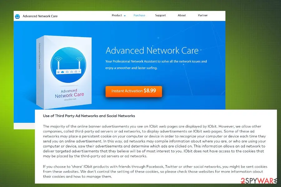 Advanced Network Care: privacy policy