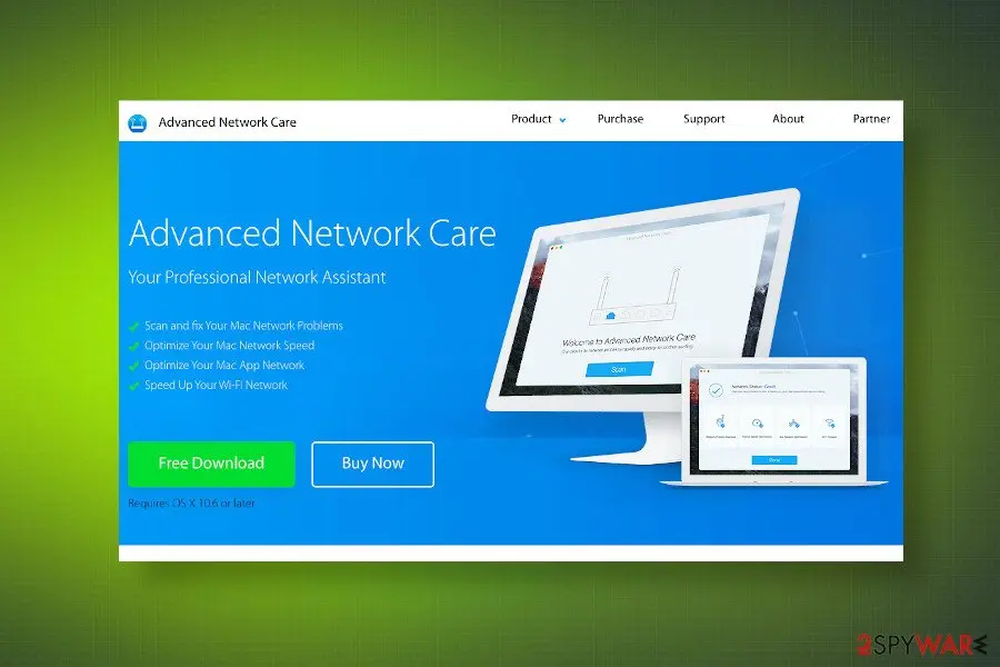 Advanced Network Care: screenshot