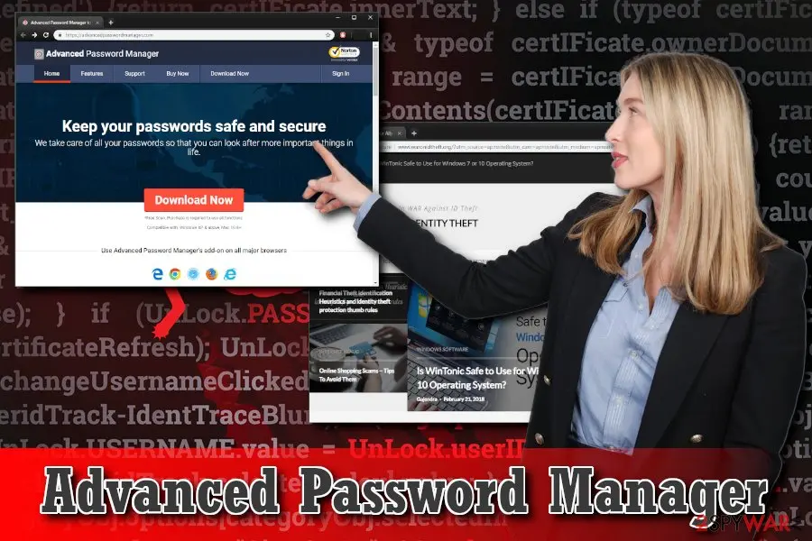 Advanced Password Manager: potentially unwanted app rogue software