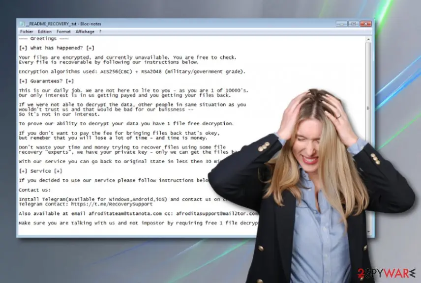 Afrodita ransomware: afrodita virus