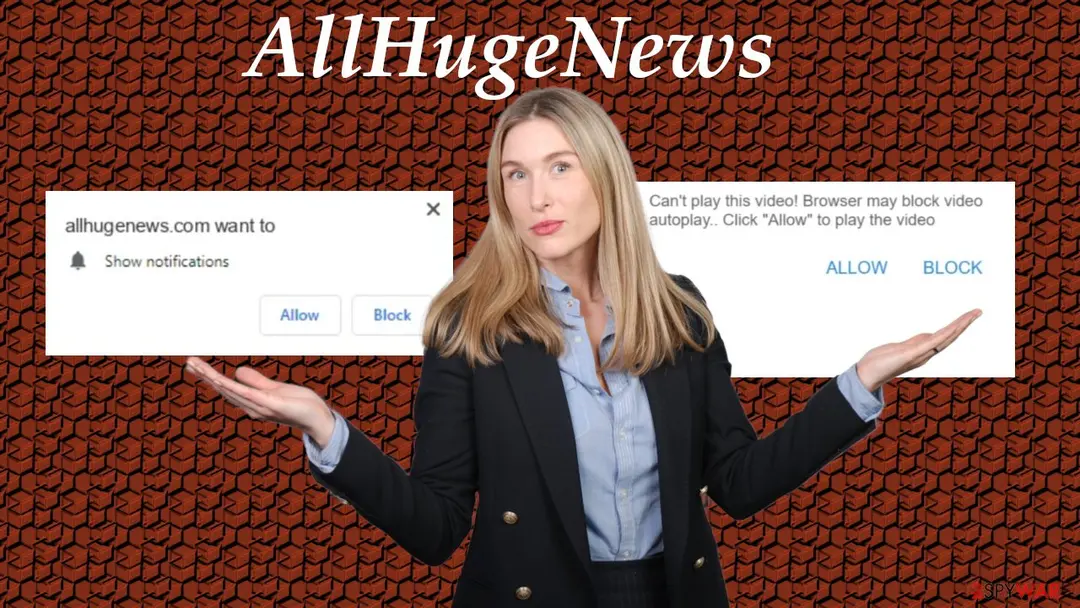 Screenshot of AllHugeNews: error messages