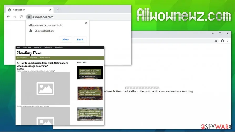 Allwownewz.com: allwownewz com breaking news malicious website pup
