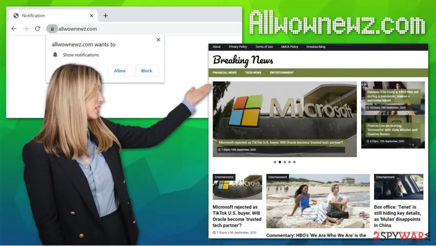 Allwownewz.com: allwownewz com unwanted notifications popups