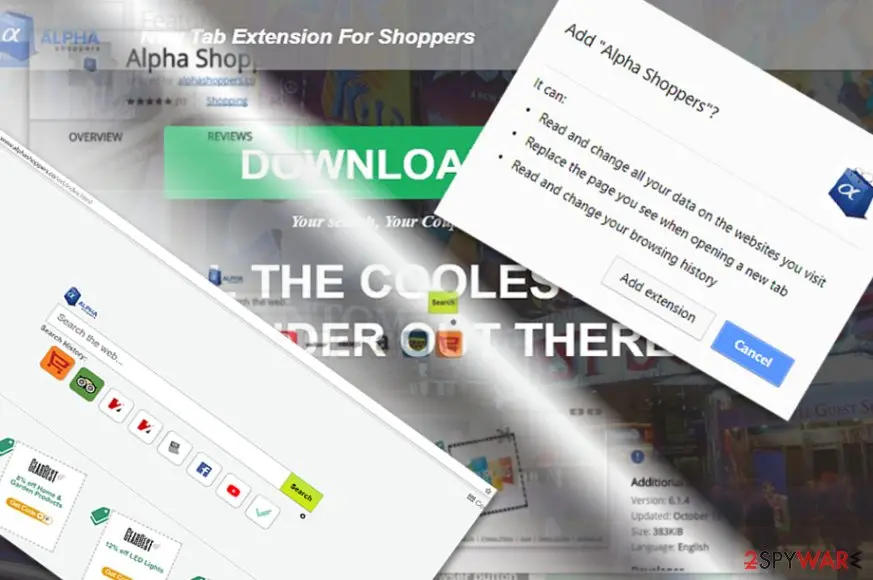 Alpha Shoppers: alphashoppers adware