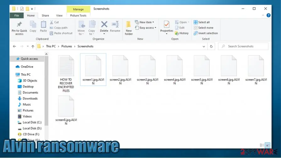 ALVIN ransomware, Alvin file virus: alvin ransomware encrypted files