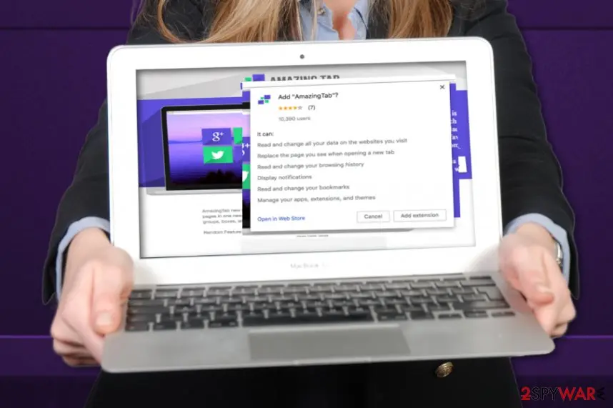 AmazingTab ads: amazingtab browser adware