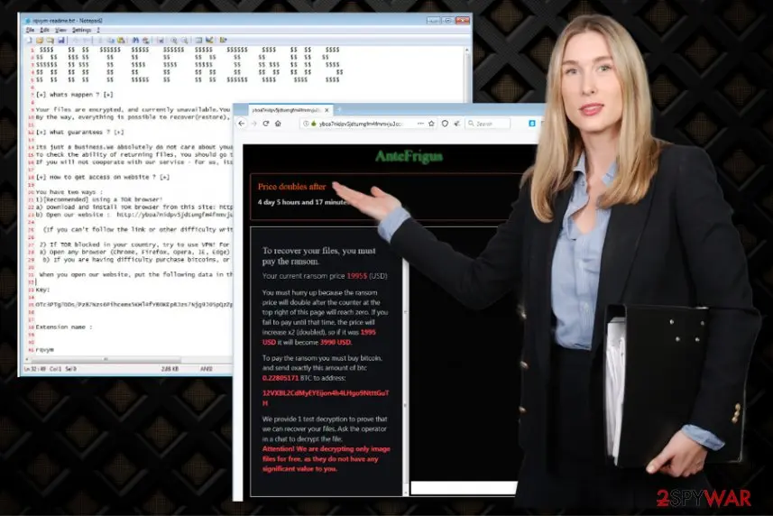 AnteFrigus ransomware: antefrigus cryptovirus