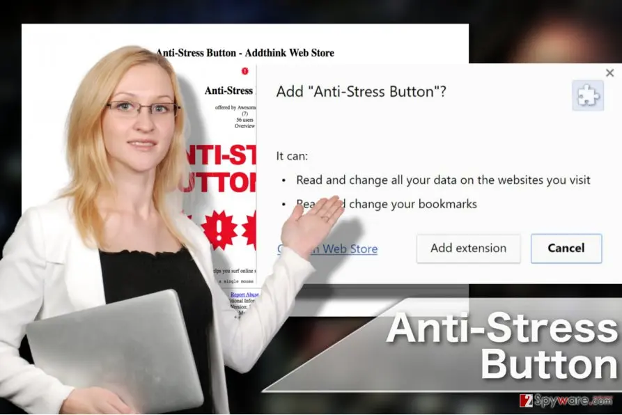 Anti: stress button extension virus image