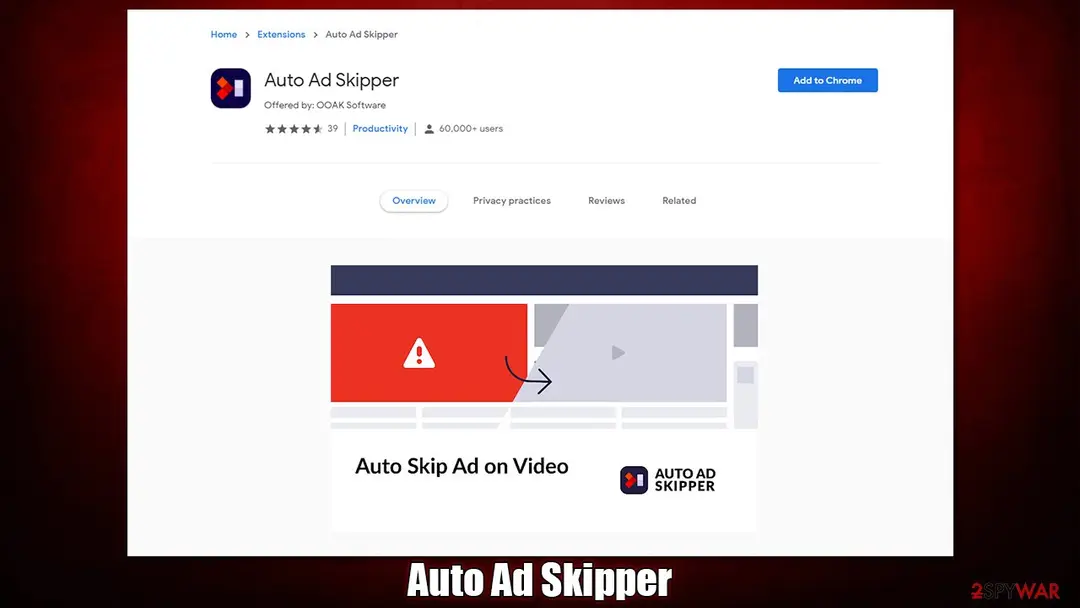 Auto Ad Skipper: browser hijacker