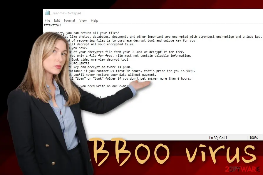 BBOO ransomware: bboo virus