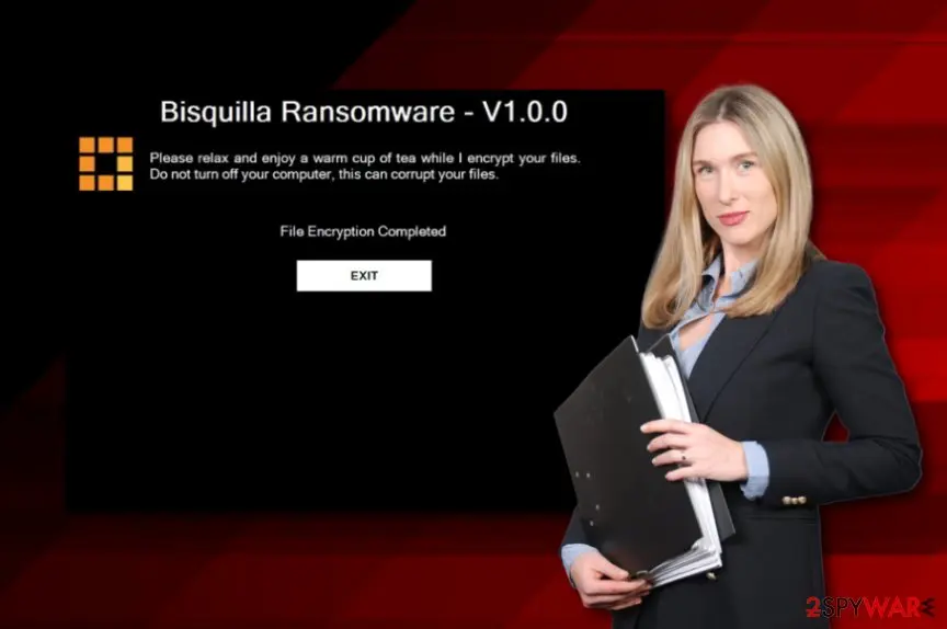 Screenshot of Bisquilla: ransomware