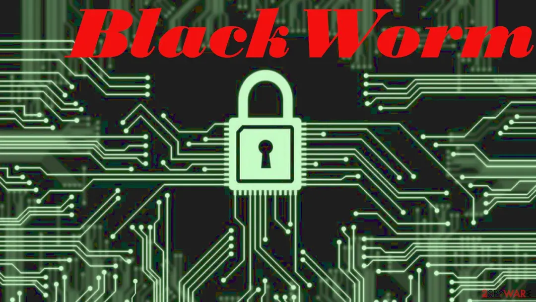 Screenshot of Blackworm: trojan