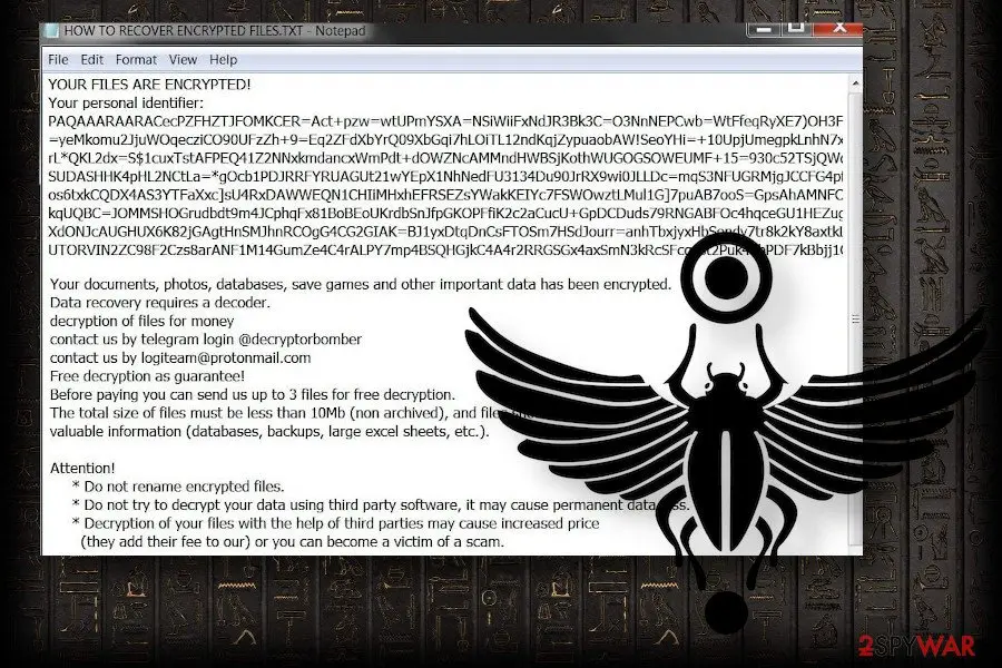 Scarab ransomware virus: bomba ransomware virus