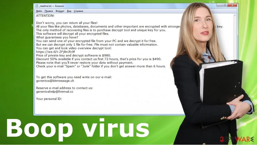 Boop virus: boop cryptovirus