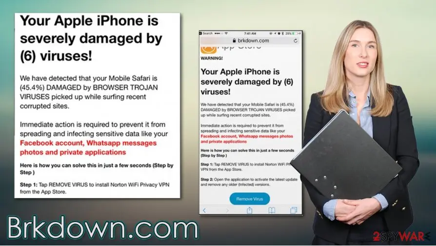 Brkdown.com: brkdown com virus mac infection fake
