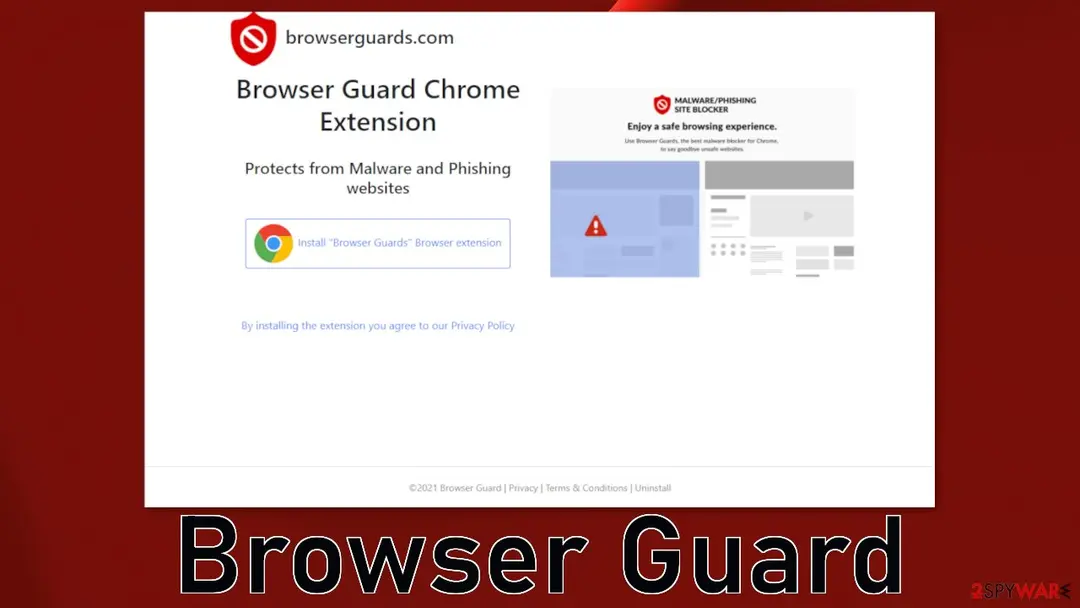 Screenshot of Browser Guard: screenshot