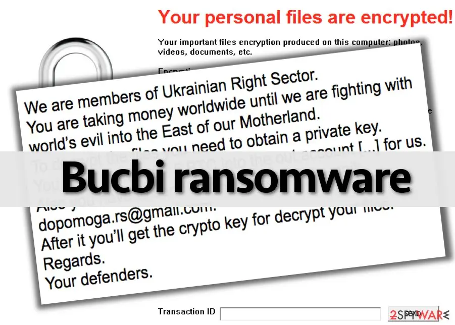 Bucbi Ransomware virus: bucbi virus
