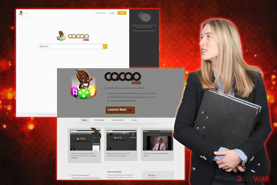 Cacaoweb virus: cacaoweb pup rogue program file sharing