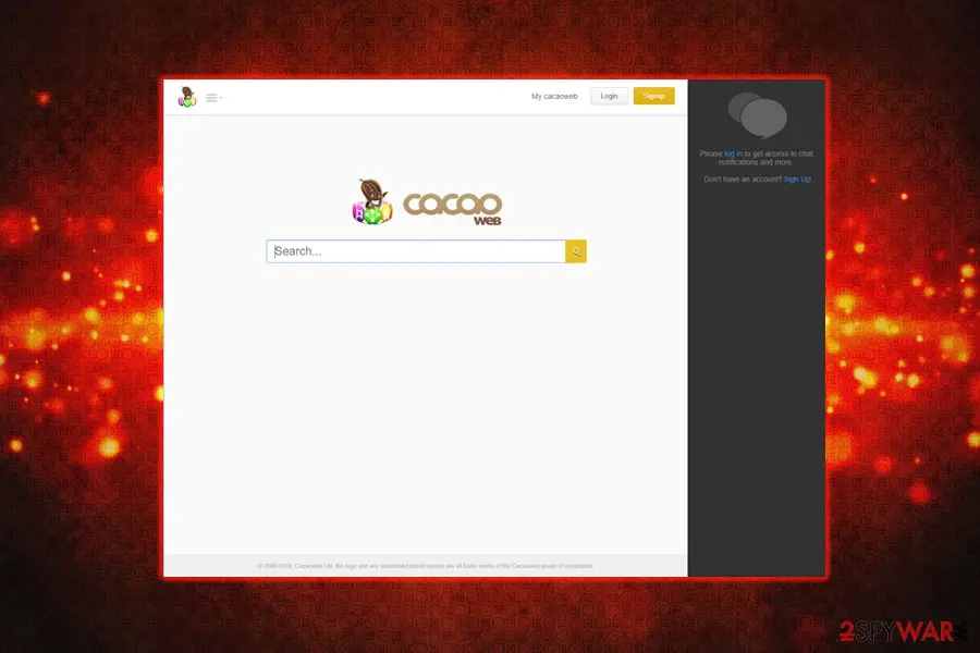 Cacaoweb virus: adware potentially unwanted program