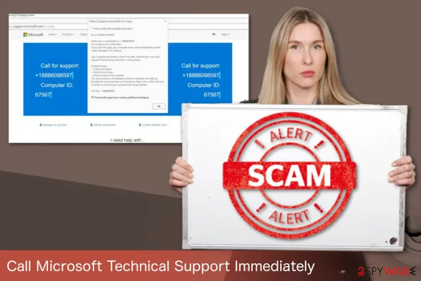 Call Microsoft Technical Support Immediately: virus