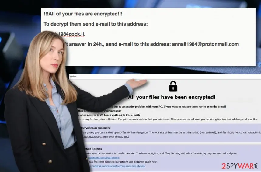 Screenshot of Calum ransomware: screenshot