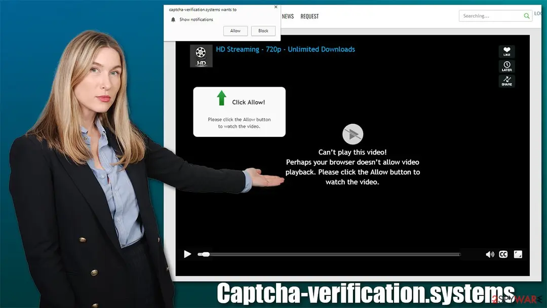 Captcha-verification.systems: captcha verification systems virus