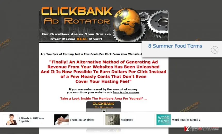 CB Ad Rotator ads: cb ad rotator adware illustration