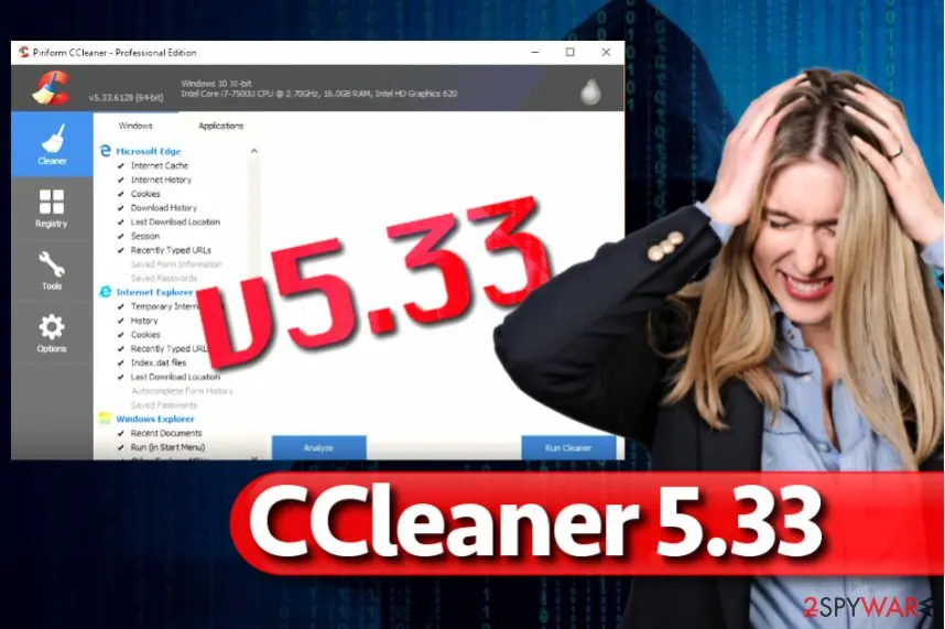 CCleaner 5.33 virus: ccleaner malware version 5 33