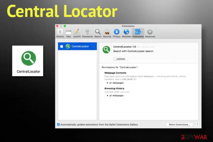 Central Locator: mac virus 1