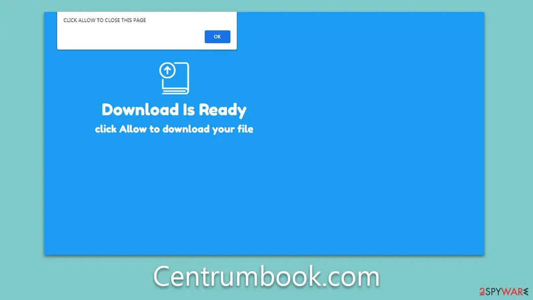 Centrumbook.com: centrumbook com push notification virus