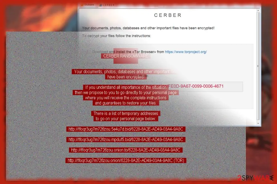 Cerber 6 ransomware: cerber6