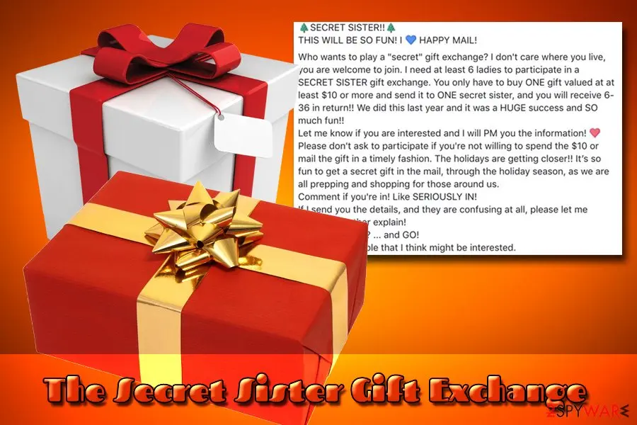 Christmas virus: the secret sister girft exchange scam