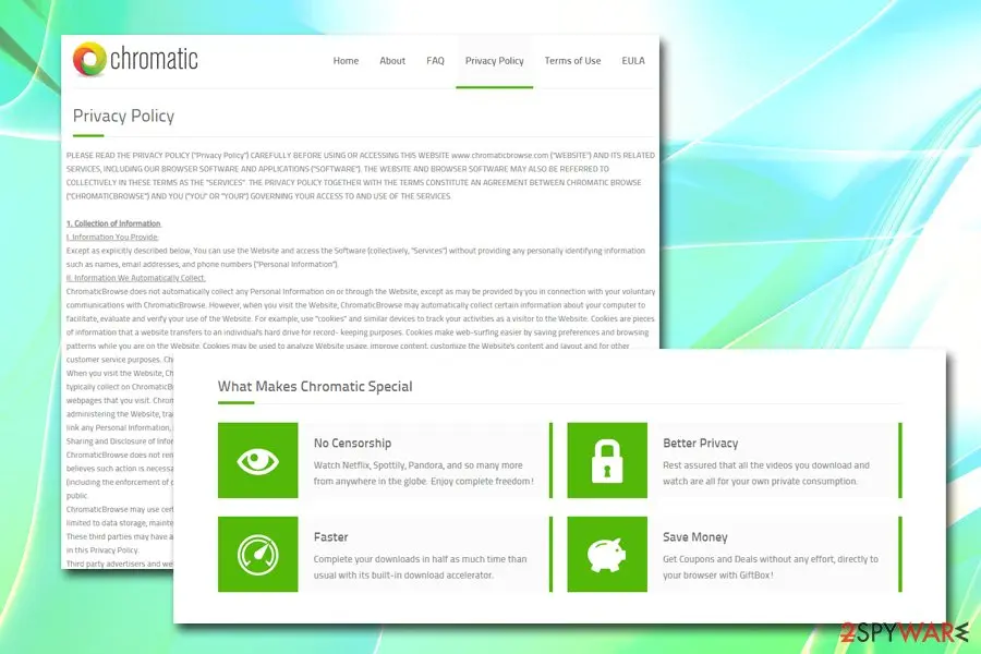 Chromatic: potentially unwanted program privacy