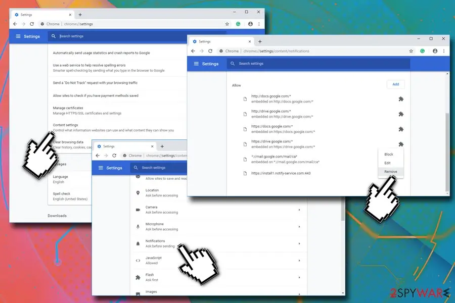 Chrome.notify: chrome notify service com stop notifications from google chrome