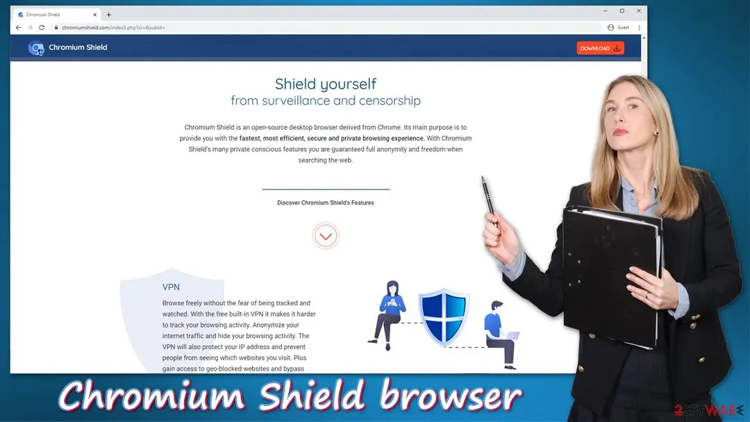 Chromium Shield browser: adware