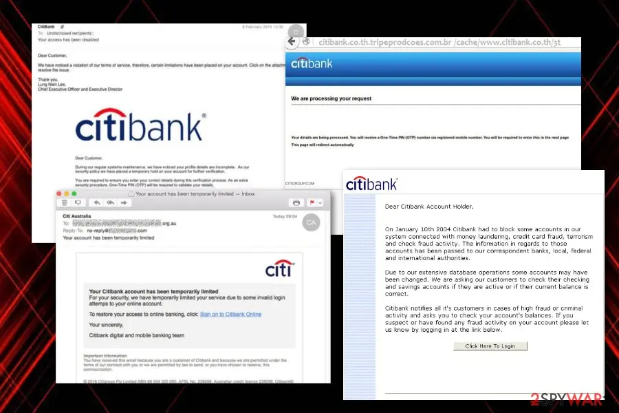 CitiBank virus: citi bank email malware