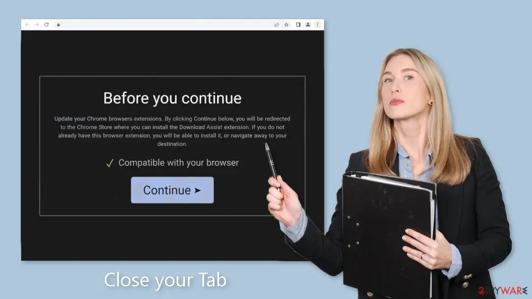 Close your Tab: screenshot